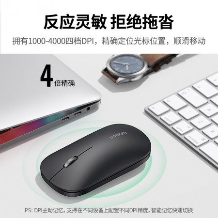Ugreen portable wireless Bluetooth mouseProduct Demo Images1